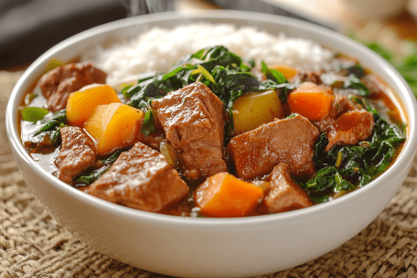 How to cook sinigang step by step brainly?