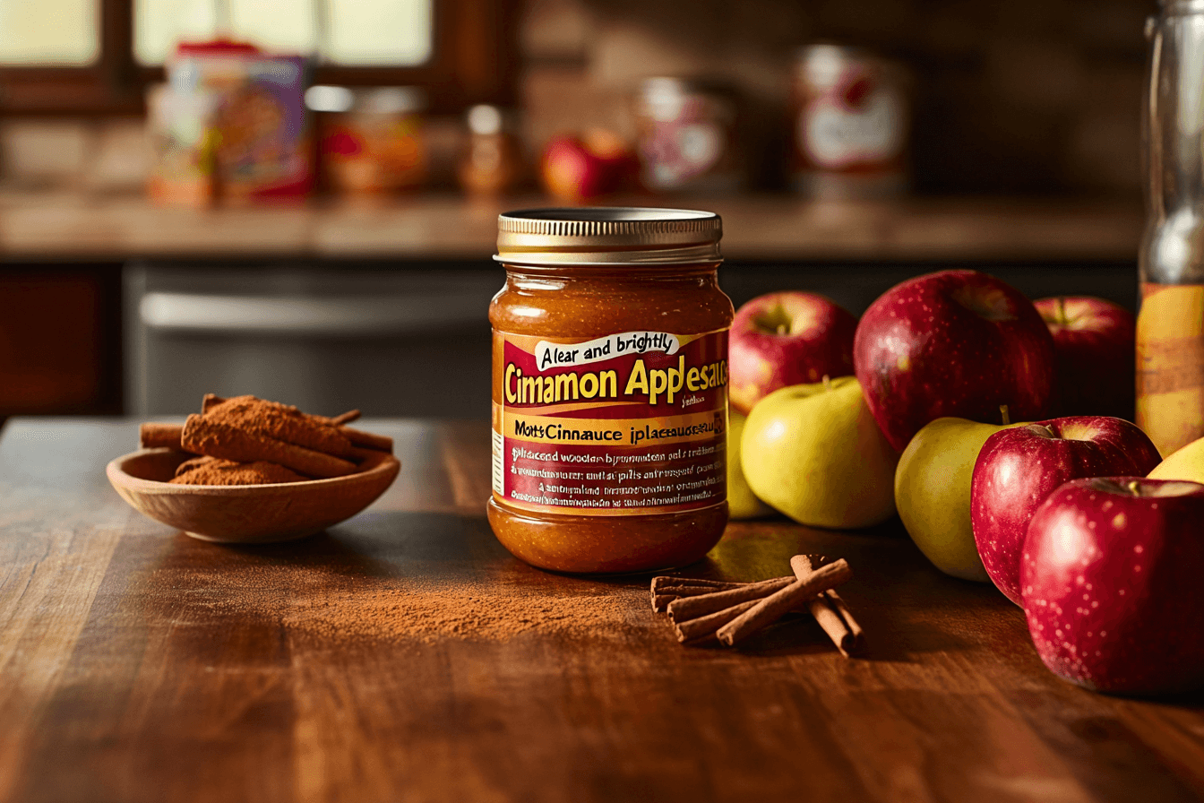 Does Mott's applesauce have cinnamon in it?